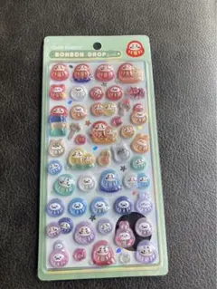 ボンボンドロップシール 和柄 新作 だるま