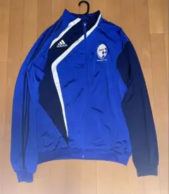 adidas ジャージ　古着　青のサムネイル