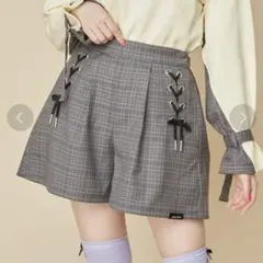 新品☆ ジェニィ　サイドレースアップチェックショーパン　150