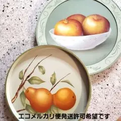 オイルペインティングりんご&洋梨　　バラ売り可能