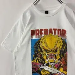 プレデター　ムービーTシャツ　エイリアン　Lサイズ　ホワイト　映画　SF