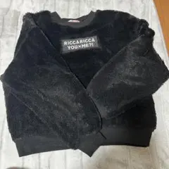 Ricca Ricca ブラックトレーナー YOU x ME?!