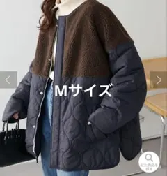 ボアxキルティング切り替え ロングコート - メルカリ