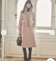 31 Sons de mode ファーストール付きチェスターコート