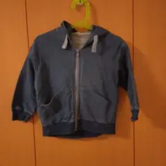 après les cours フード付きパーカー 青