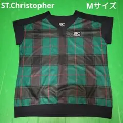 セントクリストファー　テニスウェア　グリーン　半袖