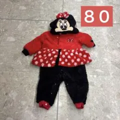 ディズニー　ミニー　dハロ 着ぐるみ カバーオール 80cm ロンパース