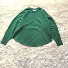 【未使用品】SLOBE IENA ウール プルオーバー ニット グリーン
