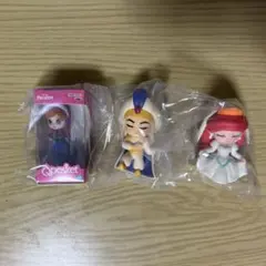 ディズニーガチャガチャ３点セット　アリエル・アラジン・アナ