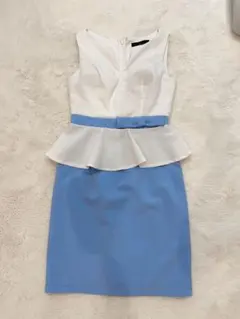 ペプラム タイトドレス Sサイズ