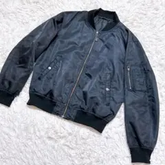 【c7725】GU MA-1 ジャケット ブラック　メンズ