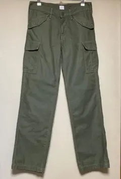 D.M.G ドミンゴ ローライズ カーゴパンツ オリーブドラブ S 日本製