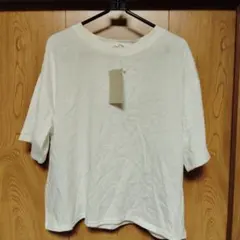 ホワイト Tシャツ 3L アクリル100% レディース