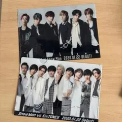 SnowMan SixTONES デビュー クリアファイル2枚売り