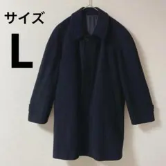 【NY THE COLLECTION 】 ウールコート　カシミア　ブラック　L