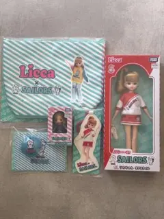 リカちゃんくじ　リカちゃん×セーラーズ チアスタイル ぷちリカちゃん　５個セット