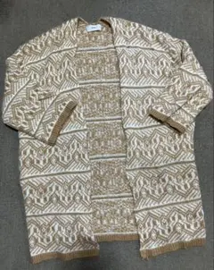 AZUL by MOUSSY 幾何学模様カーディガン Sサイズ