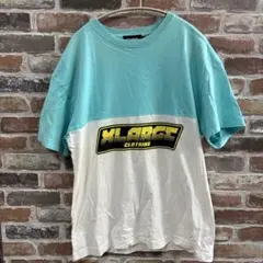 XLARGE ロゴプリント Tシャツ S 水色/白