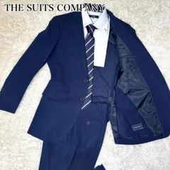 【美品】 ザ・スーツカンパニー ネイビー ストライプ 165-8Drop　S