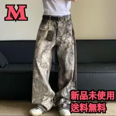 新品未使用 メンズ　ワイドパンツ　迷彩　カモフラ　リアルツリー　M