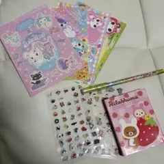 平成女児 メモ帳 シール 7色えんぴつ まとめ売り