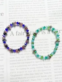 ガラスビーズブレスレットセット