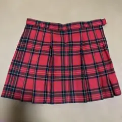 チェック柄プリーツスカート110㌢