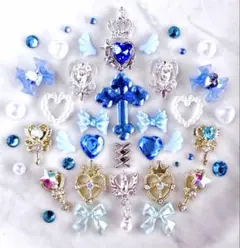 ネイルパーツ まとめ売り 美少女戦士 セーラームーン セーラーマーキュリー 91