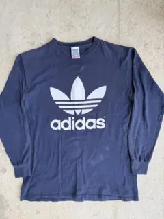 90s old adidas 両面プリント トレフォイル ロンt usa製