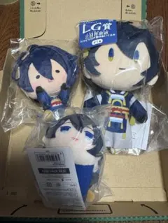 刀剣乱舞　三日月宗近 ぬいぐるみ 3体セット　もちマス　んまほっぺ　LG賞