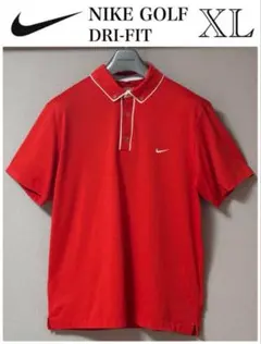 NIKE GOLF DRI-FIT XL レッドポロシャツ