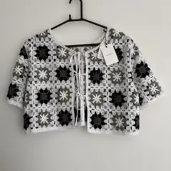 新品タグ付き　PAGEBOY ページボーイ　クロシェ　ライクリボンTOPSのサムネイル