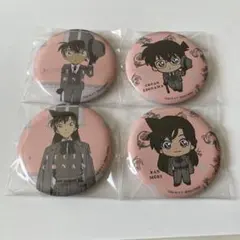 名探偵コナン 江戸川コナン 毛利蘭 缶バッジ