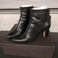 極美品 ペリーコ 36 23.0 TAXI ロングブーツ レザー ブラック 10020665-1.jpg
