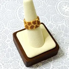 キリン柄 Giraffe 指輪 RING 5.9cm前後 ハンドメイド