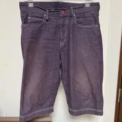 CUNE キューン　デニムハーフパンツ　パープルデニム　激レアカラー　即完売商品のサムネイル