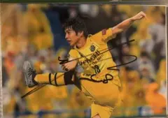 瀬川祐輔　直筆サイン入り写真　柏レイソル