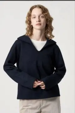 STEVEN ALAN ブークレダンボールプルオーバー　ネイビー