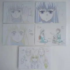 だがしかし ほたるとさやの選りすぐり複製原画5点セット+生原画or生動画1点 C だがしかし ほたるとさやの選りすぐり複製原画5点セット+生原画or生