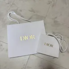 Dior ホワイト紙袋セット 大小