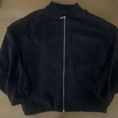ブラック ジップアップ ジャケット　M レディース