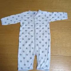 ベビー PETIT BATEAU 星柄長袖ロンパース 6M/67cm