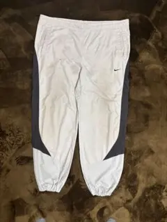 00s.NIKE ナイロンパンツ ホワイト グレー