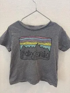 Patagoniaベビーキッズグレー 定番カットソーTシャツサイズ表記消8090