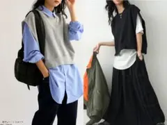 アンティカ　スウェットベスト　ショート丈2点のサムネイル