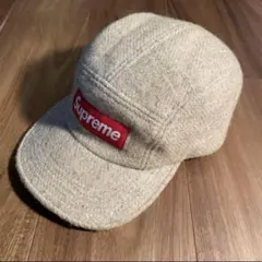 Supreme ベージュ Harris Tweed Camp Cap 15FW