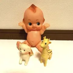 ヴィンテージキューピー人形&動物フィギュアセット