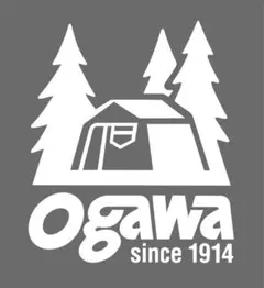 Ogawa カッティングステッカー 白(艶あり) 11cm×13cm 2枚
