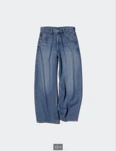 【ほぼ新品】UNIQLO バギーカーブジーンズ
