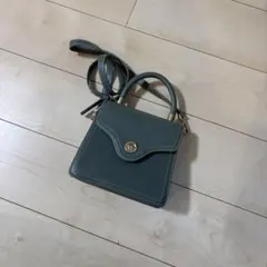 グリーン 2way ショルダーバッグ